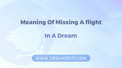 Dreaming Of Missing A Flight Biblical Meaning